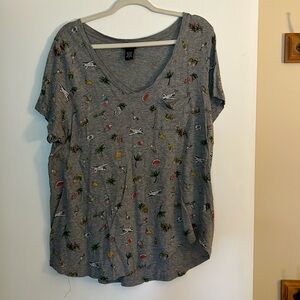 Torrid V Neck Travel TShirt size 1